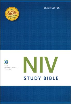 NIV Study Bible Black Lettered HB - Zondervan